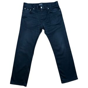 Hugo Boss Men's Maine Regular Fit Stretch Distressed Black Jeans Sz 34/30